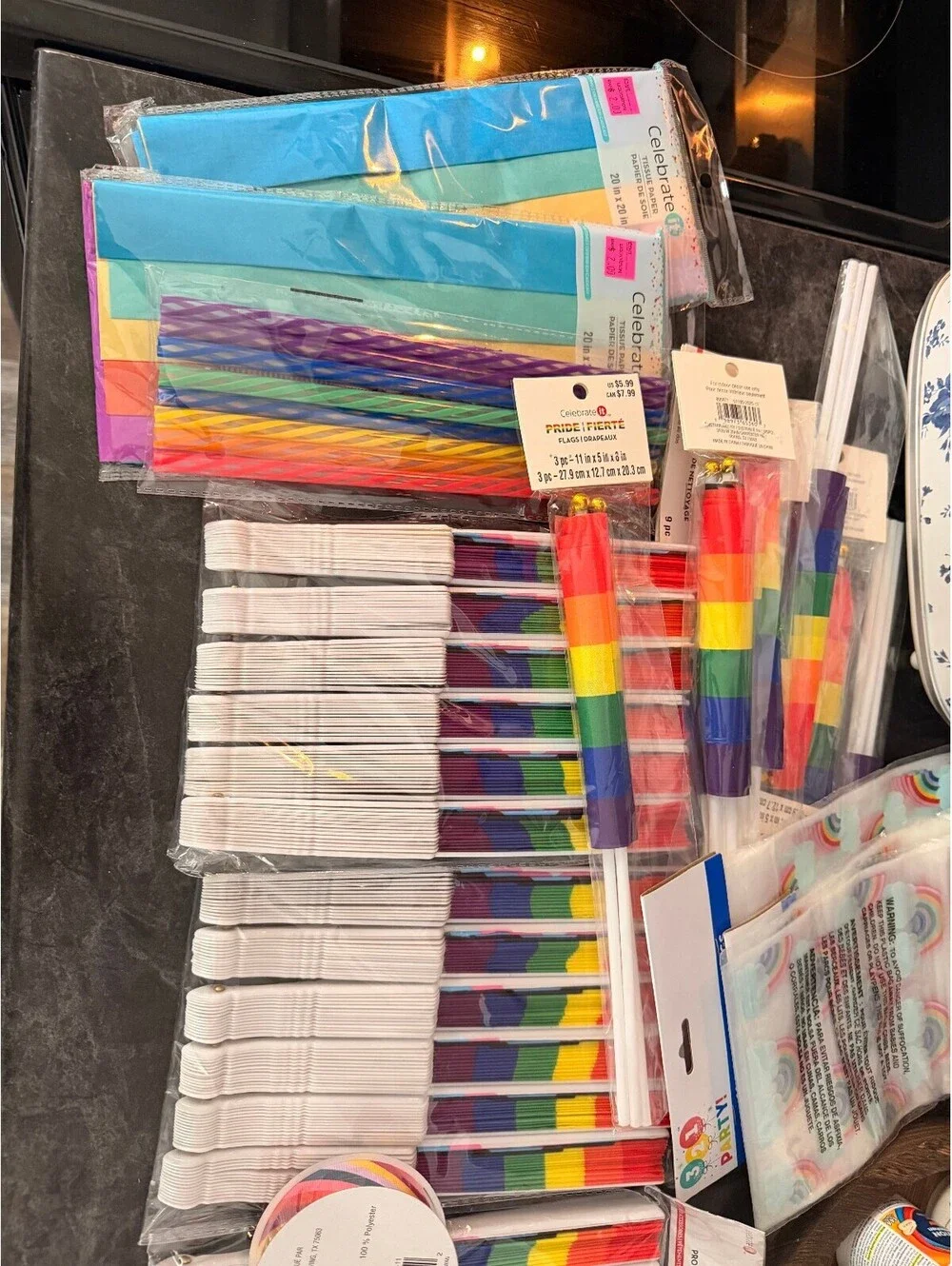 Rainbow Pride Party Fans - Multiple Packs Multiple Flags and Gift Bags
